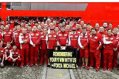 Ferrari mark Michael Schumacher's 1st win with team