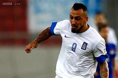 Kostas Mitroglou keeps place in Greece's World Cup squad