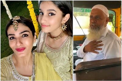 Late for Niece's Mehendi, Raveena Tandon Jumps Into an Auto Rickshaw with Daughter in Mumbai