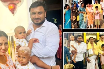 Kannada Actress Amulya Visits Dharmasthala Temple With Family