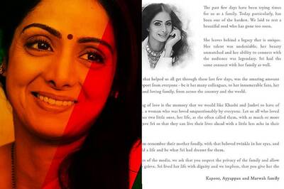 Sridevi's Family Shares Heartfelt Letter, Asks Fans to Help Khushi, Jhanvi Remember Their Mother Fondly